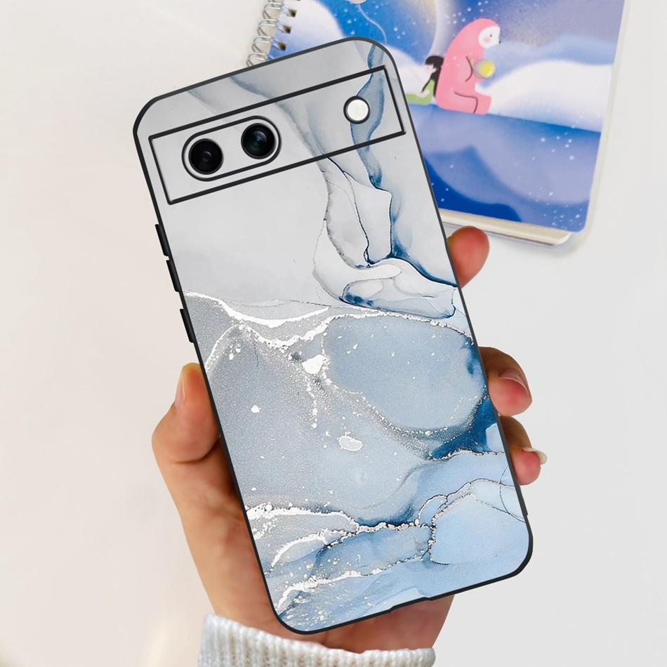 For Google Pixel 8a / Pixel 8 / Pixel 8 Pro Black Silicon Case For Google Pixel8a Pixel8 8Pro Fashion Cool Soft TPU Phone Cases