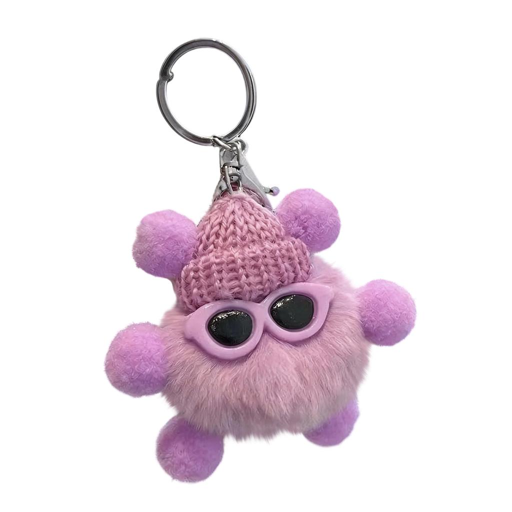 Fuzzy Spherical Keychains, Fuzzy Bag Pendants, Cute Pendants