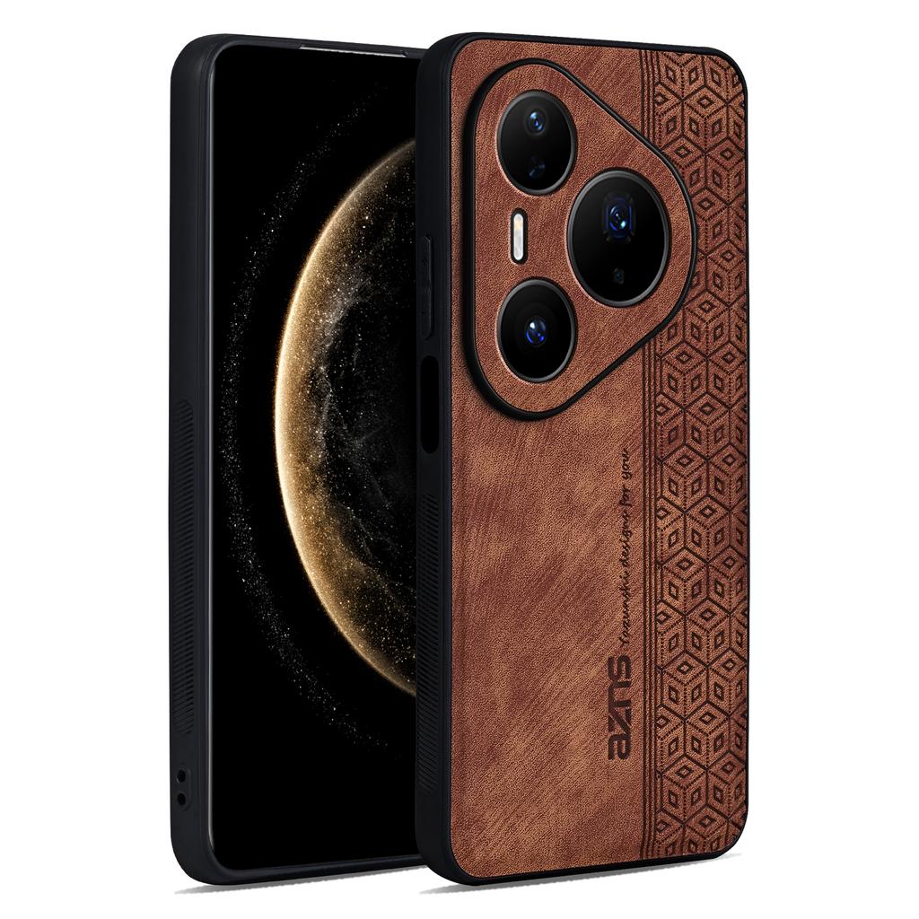 AZNS For Huawei Pura 80 Pro Case Protective PU Leather Covered TPU Phone Shell