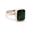 Emerald Gemstone 925 Sterling Silver Handmade Women Ring Jewelry