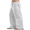 Pantalones Casuales de Lino y Algodón para Hombre Europeos y Americanos 2021 para Primavera y Otoño