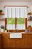 Zazdrostka kitchen curtain voile DELICATE WITH WHITE EDGE for tunnel 200x70