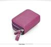 Anti-Magnetic RFID Cowhide Accordion Card & Coin Holder - Korean Style