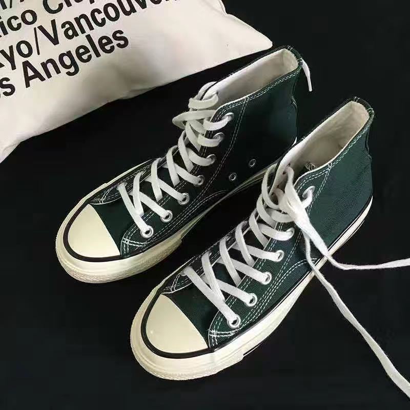 

Women s shoes high-top canvas shoes female student Korean version 1970s retro ulzzang Harajuku casual board shoes 40