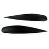For Mitsubishi Lancer Ralliart 2004-2006 Glossy Black Car Sticker Front Headlights Eyebrow Eyelid Trim Cover