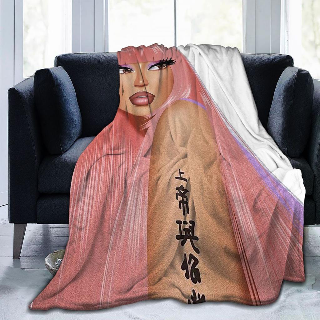 Nicki Minaj  Blankets Flannel Sofa Throw Blanket Warm for Couch Bedding Office Throws Bedspread Quilt