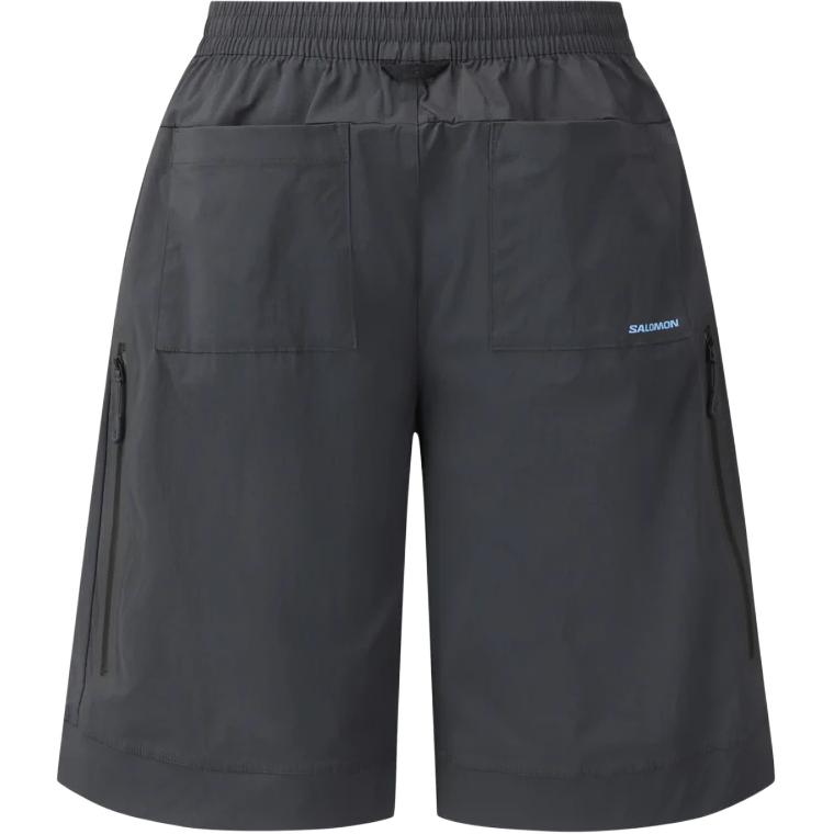 SALOMON Nova Slate Solid Color Zipper Side Pocket Loose Casual Shorts Unisex Shorts LD0037000