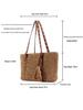 Phoenix Eye Single Shoulder Woven Crochet Tassel Beach Bag for Women