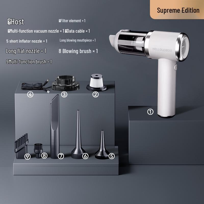 Wireless Dual-Use Car Vacuum & Blower - Compact Mini Electric Dust Cleaner
