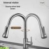 Tai Ju Fu Gunmetal Grey Pull-Out Kitchen Faucet