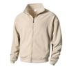 Men's Long Sleeve Zipper Jacket Coats Solid Color Autumn Warm Sweatshirts Casual Baseball Jacket Outdoor Streetwear