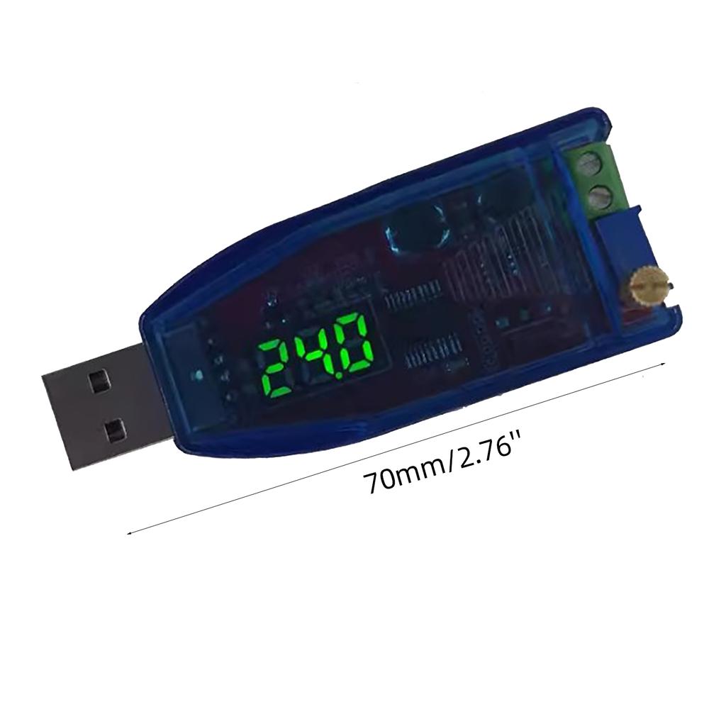 DCDC 5V To 1V-24V USB Step Up Down Voltage Converter Module Display LED for Various Electronic Devices