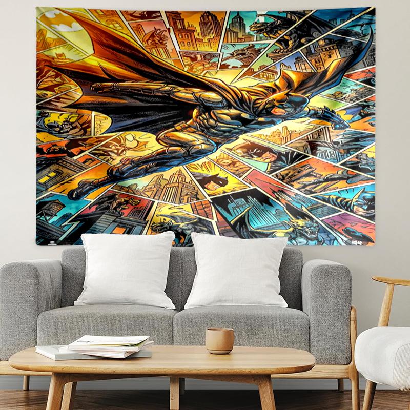 Batman Print Tapestry, Lightweight Wall Hanging, for Bedroom, Dorm, Living Room, Home Art Decor - Birthday Christmas Gift for Friends