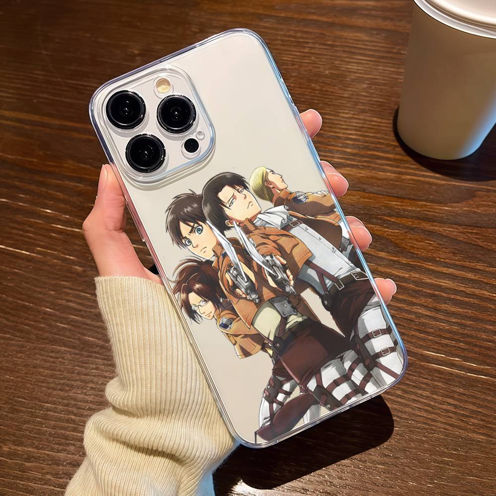 A-Attack O-On Titanes Phone Case TPU For IPhone 17 16 15 14 13 11 12 Pro Max Mini Plus Soft Transparent Soft
