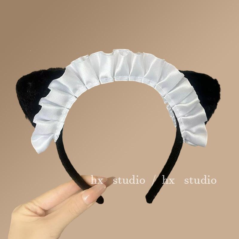 Pussy maid headband double-sided lolita cute hair accessories cat woman kc accessories girl cat ear headband z