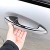 4 x Carbon Fiber ABS Chrome Obložení kliky dveří auta Mercedes Benz A GLK GL ML C Třída W204 X204 W176 S LOGO auta