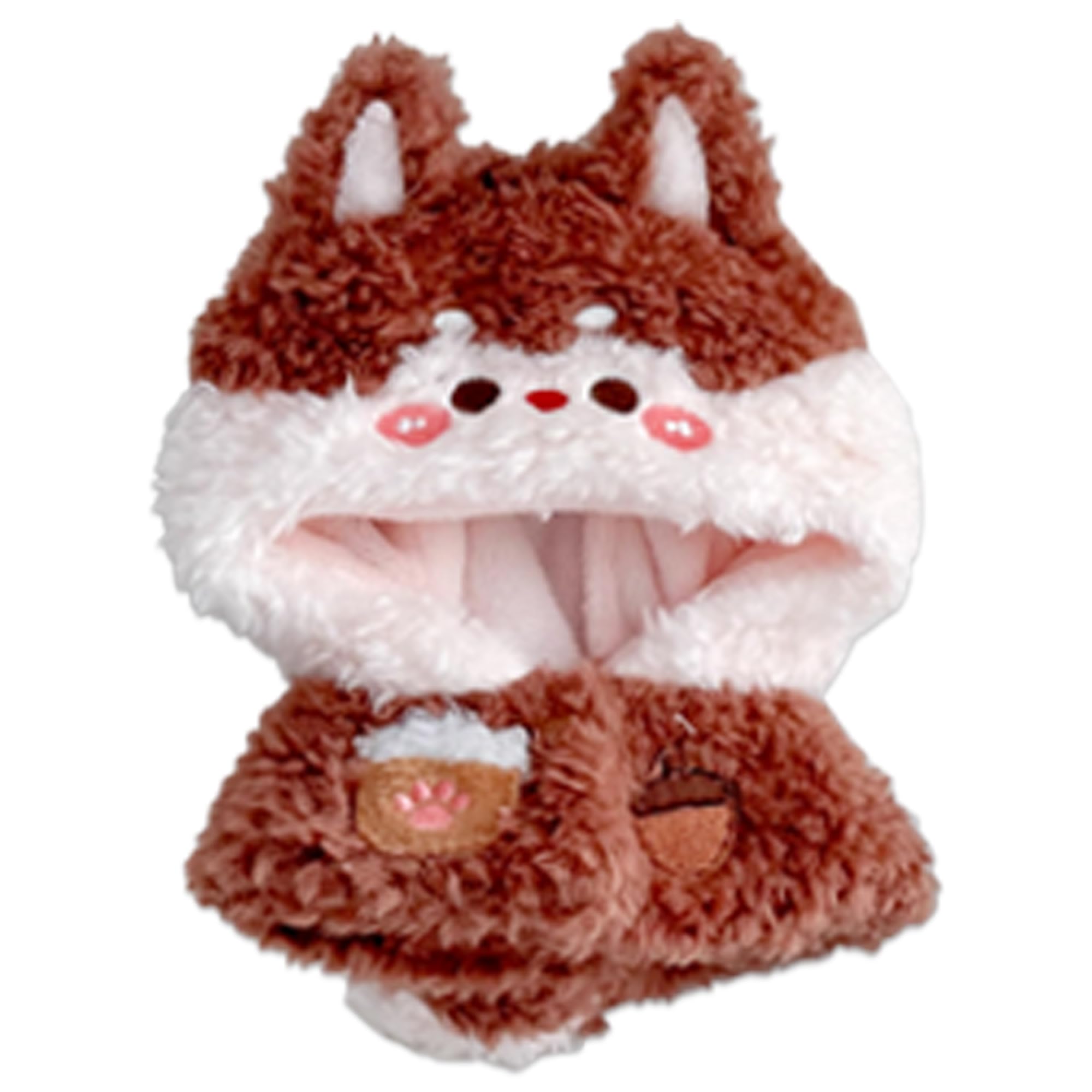 

Пушистый костюм животного для 10-сантиметровой плюшевой игрушки-белки, аксессуары для костюма куклы-отаку, талисман, костюм kpop-куклы [б/у]