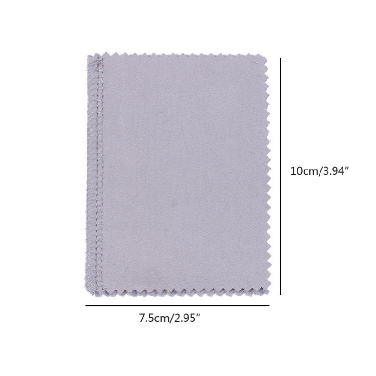 Double-sided Velvet Cloth Jewelry Polishing Cleaning Cloth for Sterling Silver