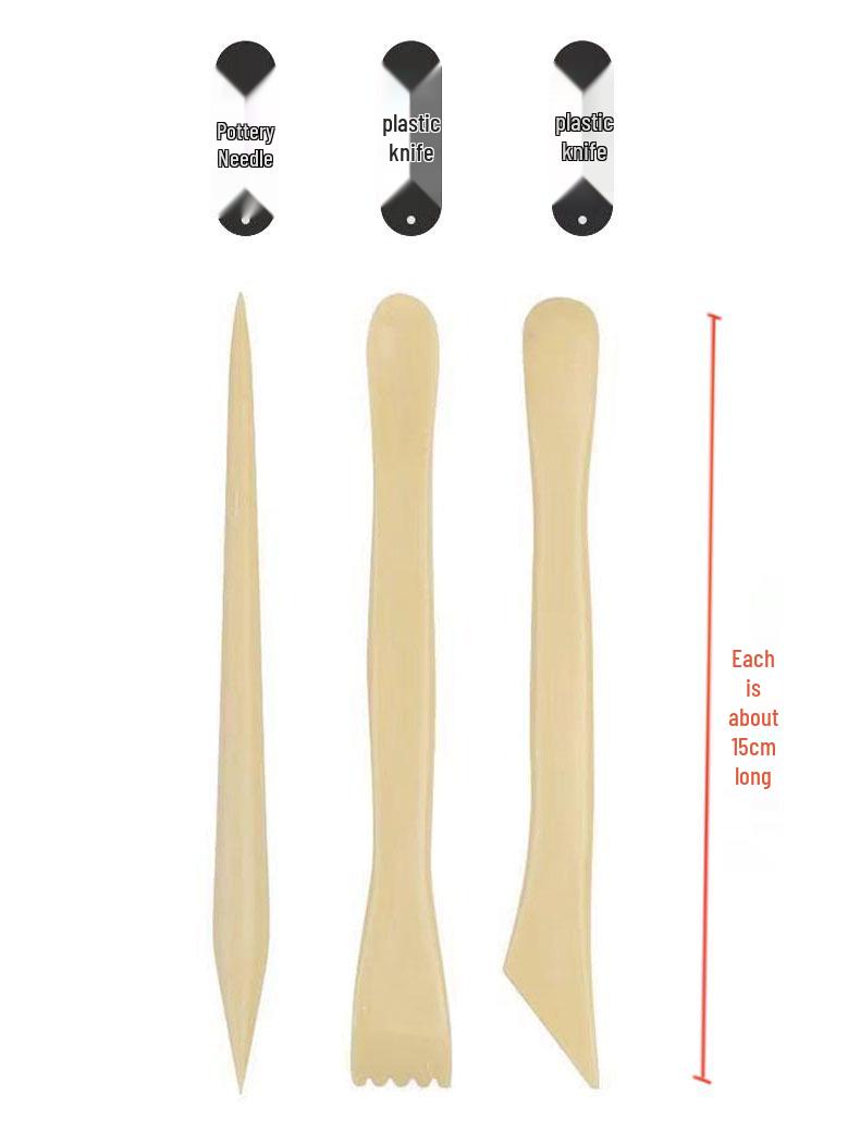 3-Piece Clay Sculpting and Modeling Tool Set