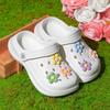 Colorful and playful floral clogs, new garden shoes, comfortable and breathable children's shoes.168