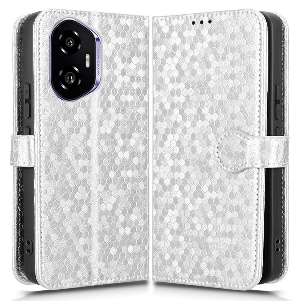 För Honor 300 Plånboksfodral Prickmönster Prägling PU Läder Telefonskal