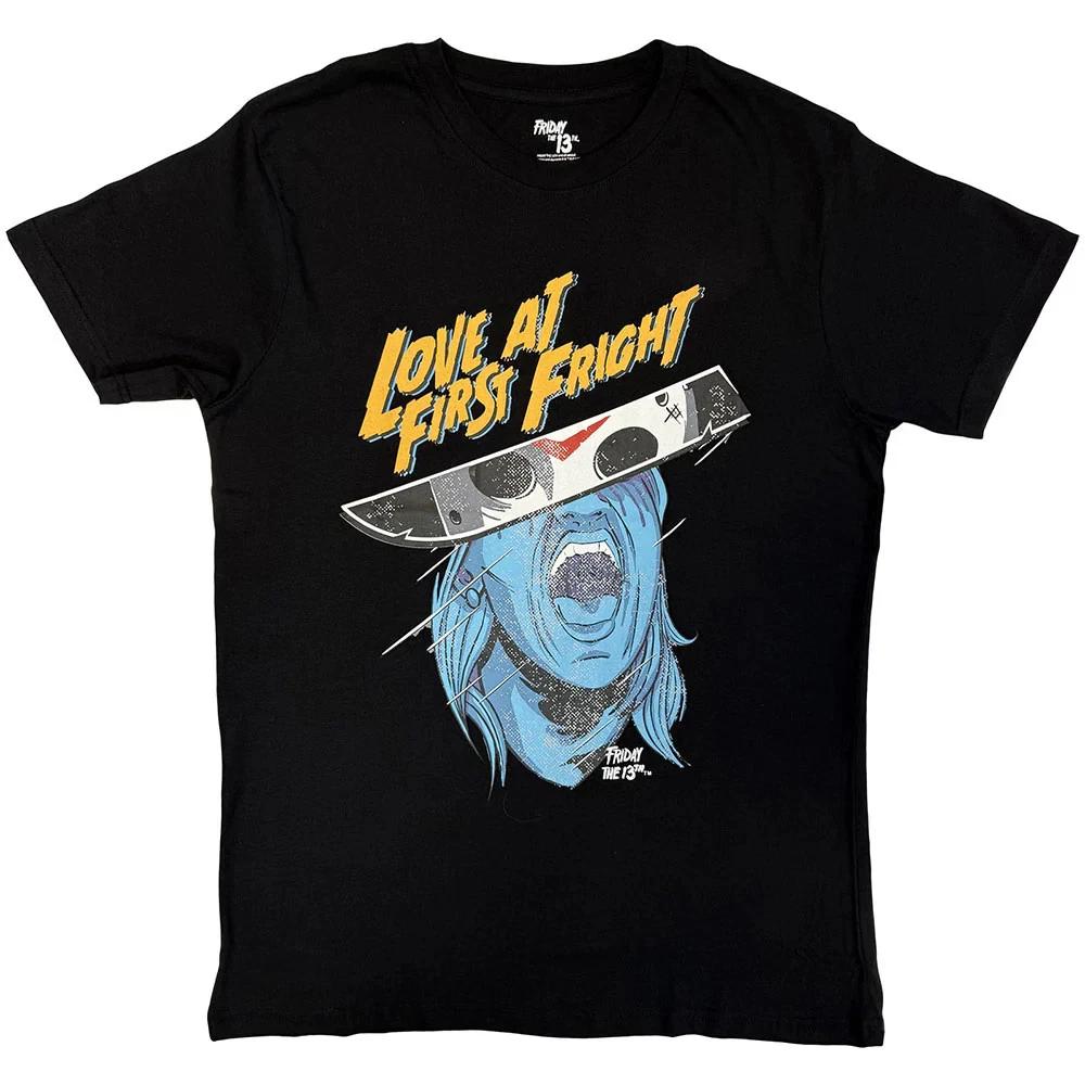 Friday the 13th T-Shirt: Love At First Fright (Black) OFFICIAL NEW S