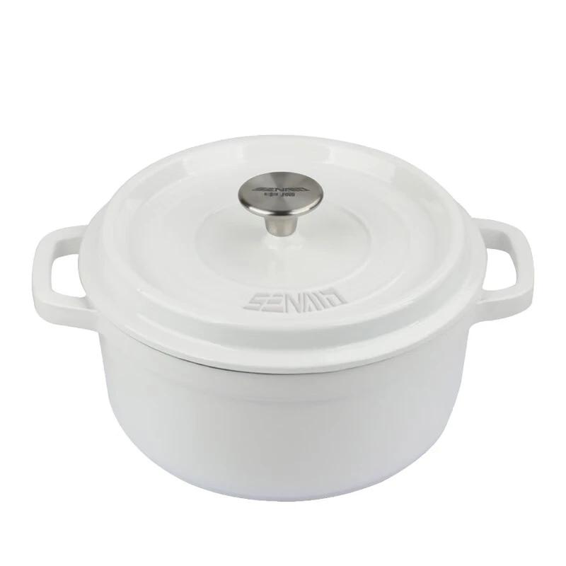 Shenmo White Lover Enamel Cast Iron Soup Pot