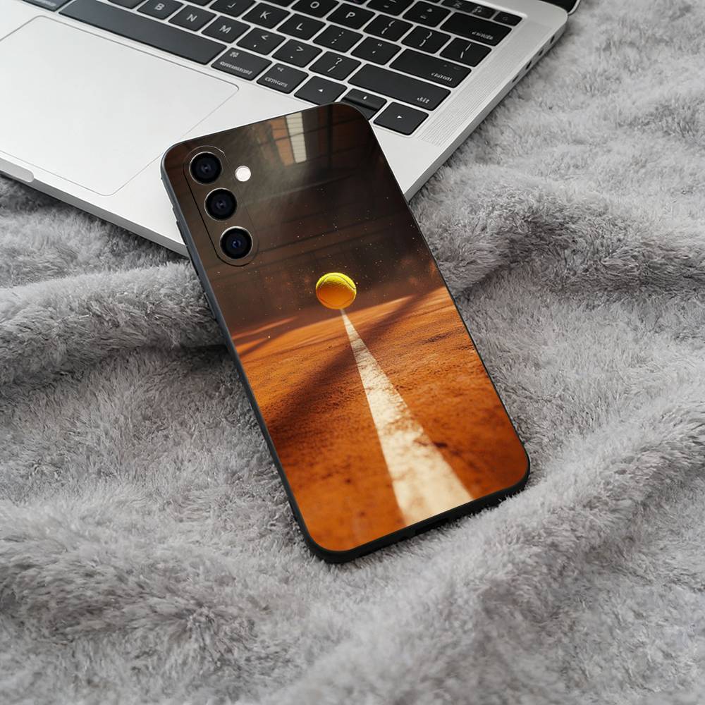 Popular Sport - Tennis Phone Case For Samsung Galaxy A73,A71 A72,A70,A53,A52,A51,Soft Silicone Black Cover