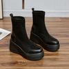 Women's Autumn & Winter Stretch Socks Boots - Mid-Tube Fashion Boots, Waterproof Platform Casual Short Boots Shoes