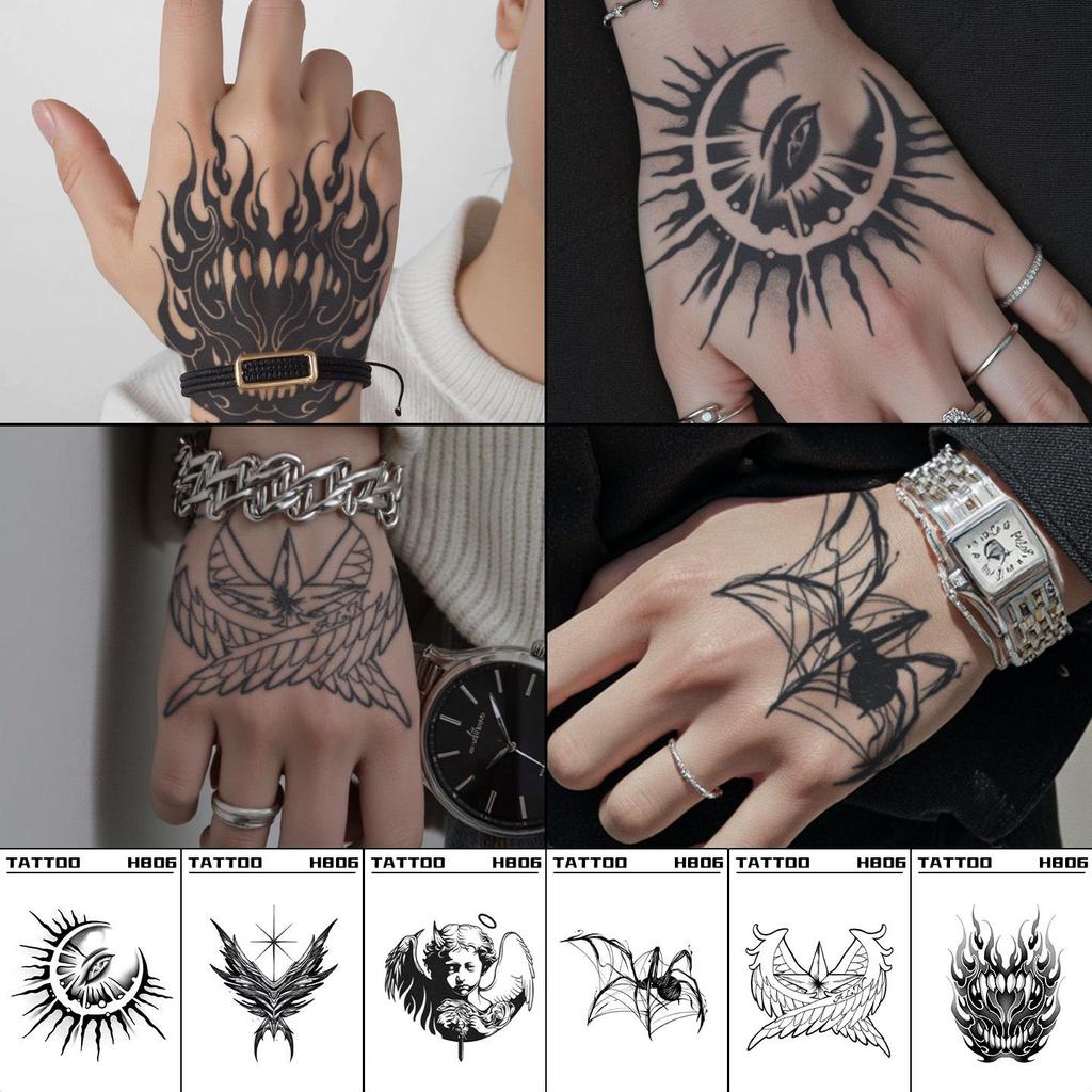Cross-Border Fashion Herbal Tattoo Sticker - Waterproof, Long-lasting, Cool Designs for Hand and Shoulder