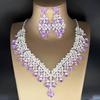 2025 Bridal Rhinestone Necklace & Earring Set: Elegant European-American Wedding Accessories