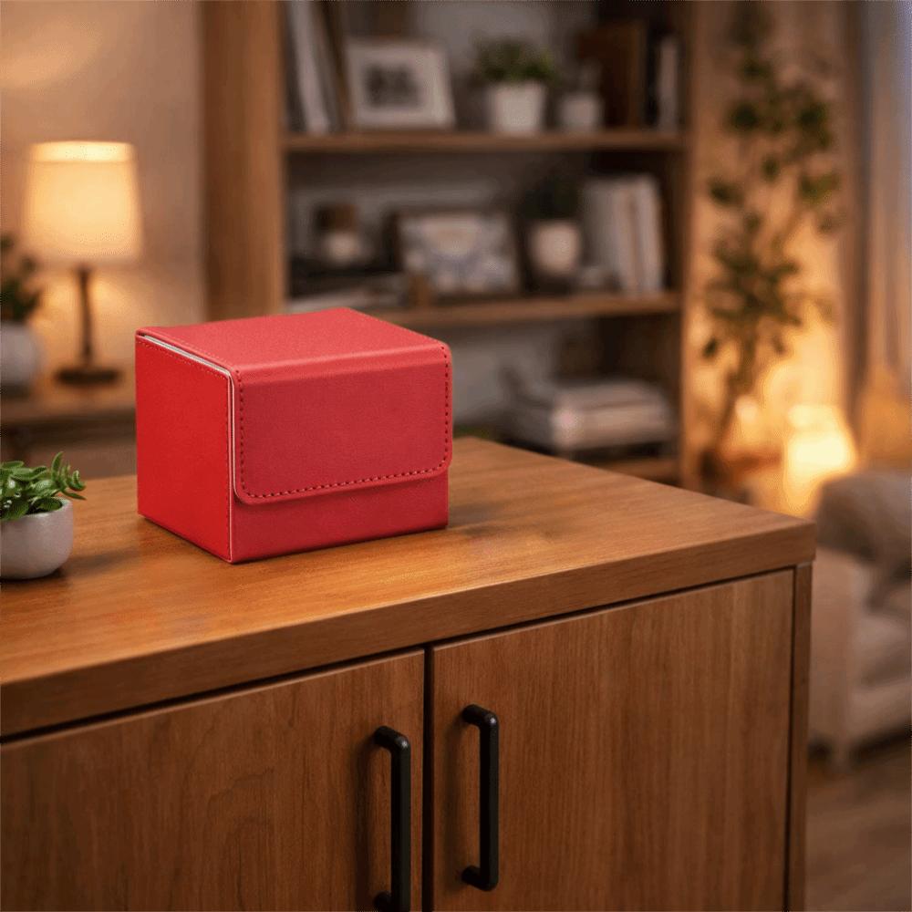 Fit 100 Single Sleeved Trading Card Deck Box Flip Cover Game Card Cases  Gathering Card