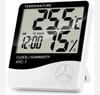 Indoor Thermometer LCD Digital Clock Thermometer Hygrometer Temperature Humidity Tester