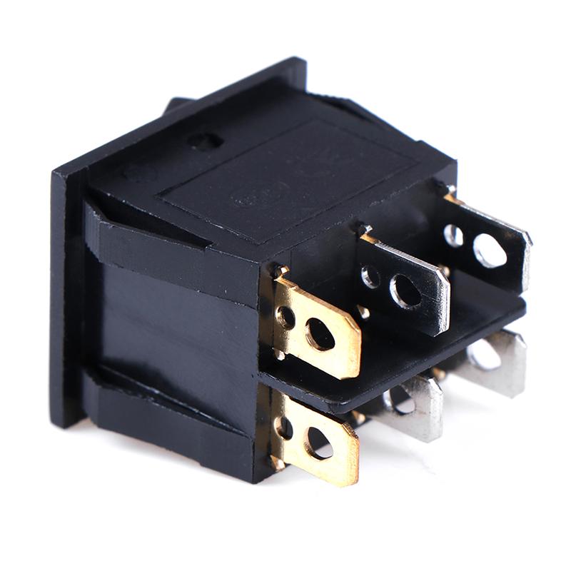 1PCS Rocker switch belt cat-eye switch two gang switch double switch