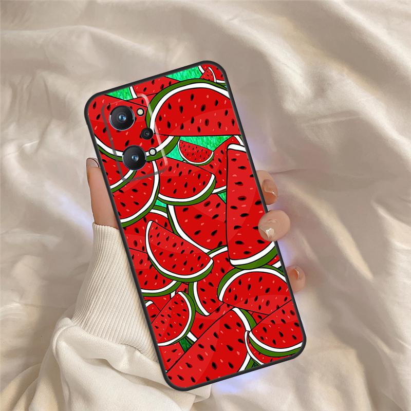 Cute Summer Fruit Watermelon Case For Realme 15 14 11 12 13 Pro Plus C65 C67 C71 C63 C61 C55 C51 C53 C35 C75 GT6 GT7 Pro