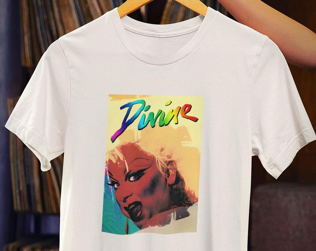 Divine T-Shirt – Pope of Trash, John Waters Muse Portrait