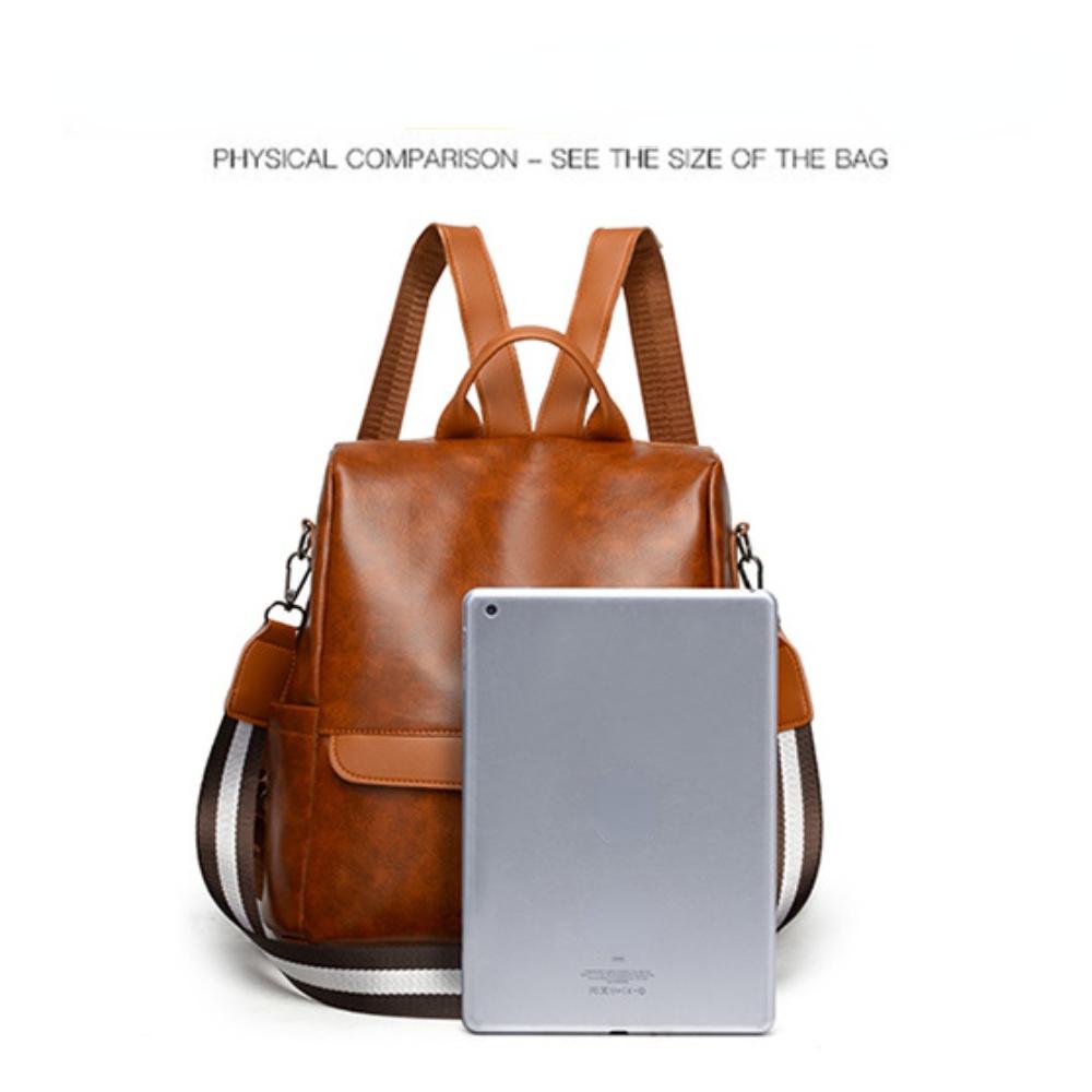 New Shoulder Bag for Women In South Korea, Personalized Anti-theft Backpack, Fashionable and Casual Soft Leather Backpack, Retro Style