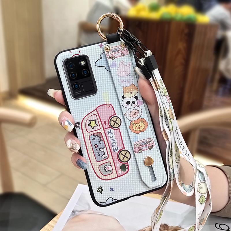Fashion Design Protective Phone Case For Oukitel C21 Anti-knock Ring Anti-dust Soft Case Cute Cartoon Waterproof Durable