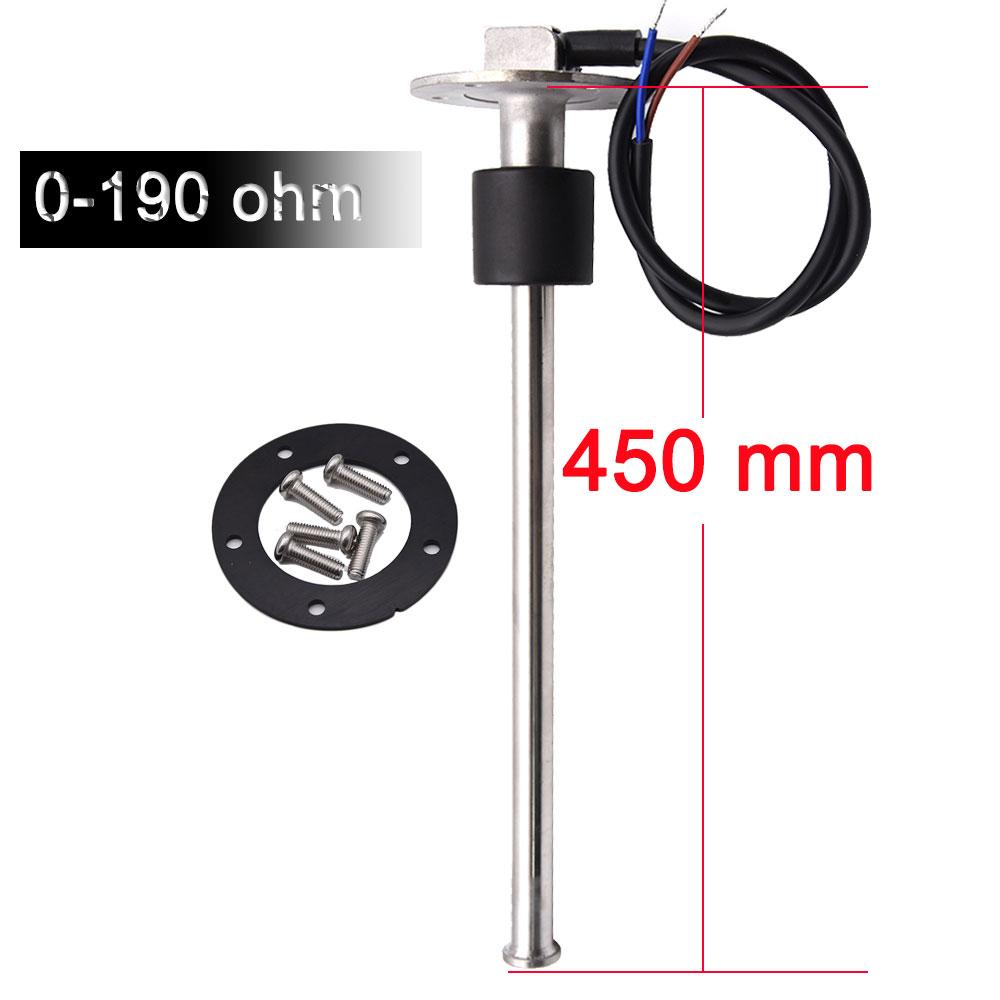 150mm-600mm Water Fuel Level Sensor 0-190Ohm/240-33ohm Sensor for Marine Boat Yacht Car Oil Liquid Tank Fuel Sender Unit Sensors