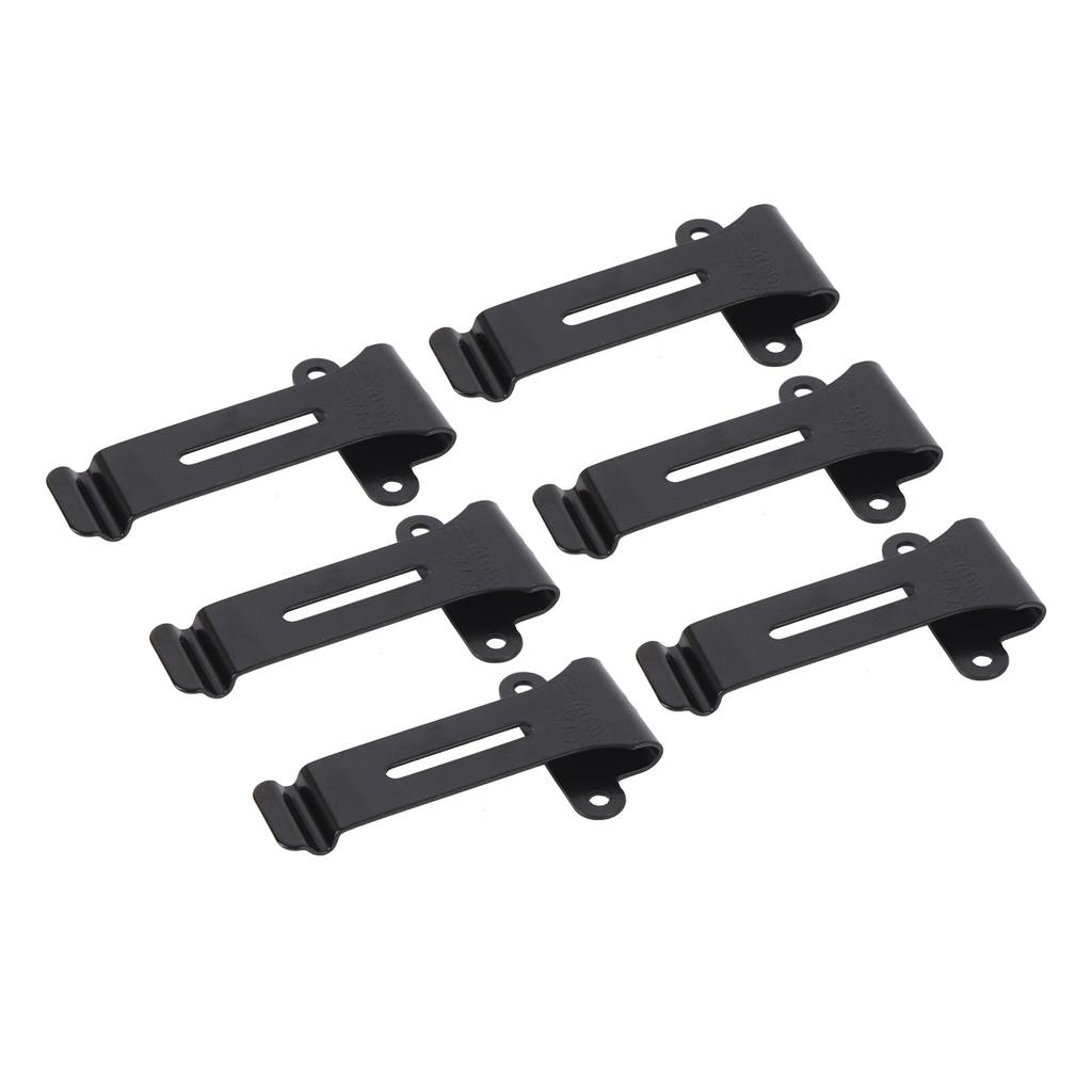 6pcs Radio Belt Clip Replacement with Screws Heavy Duty Metal Back Clip for Linton LT 6100 Radio