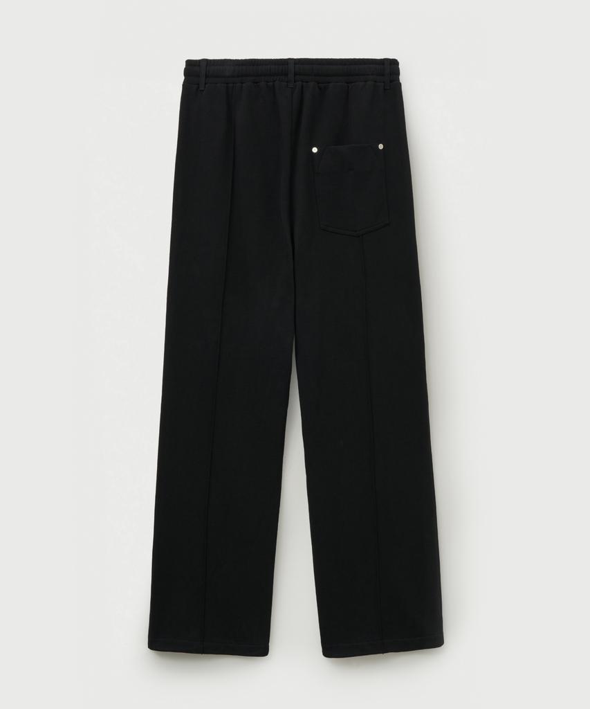 Seteo Cotton Elastic Waist Sweatpants Palette Black