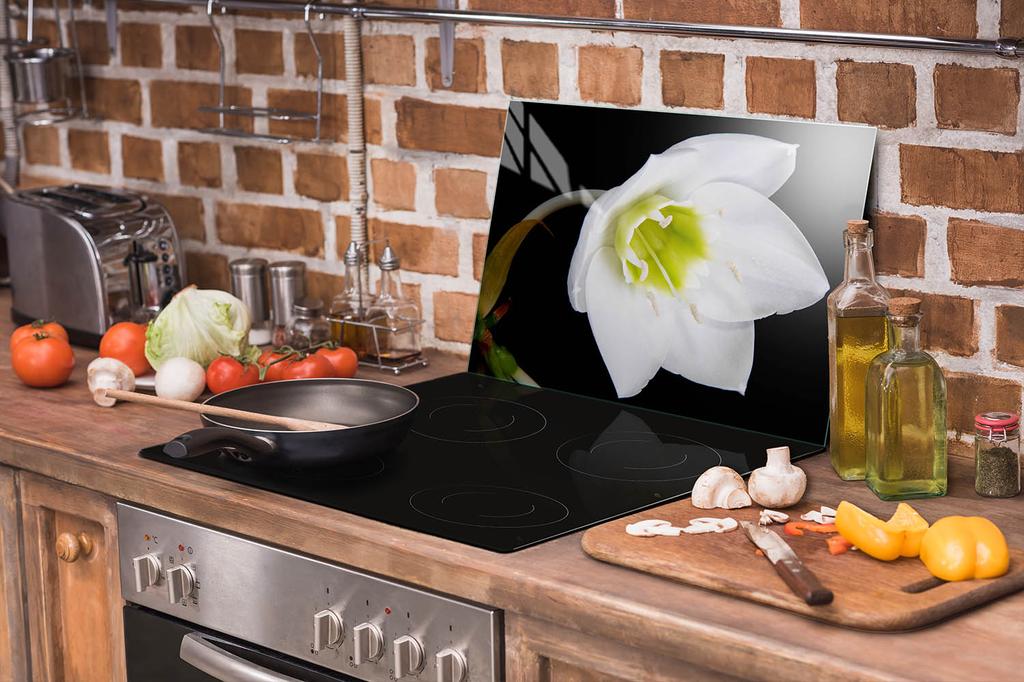 GLAS-KOCHFELD-SCHUTZPLATTE 70x52 ORCHIDEE