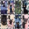 Anime Süße Schwarze Katze Miau Handyhülle für Xiaomi Poco F7 Ultra X7 X6 X5 Pro X4 Gt M8 M7 Redmi 15 15C 13 13C 12 12C Weiche Hülle Lustig