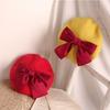 Høst vinter basker for barn Stor sløyfe Barn Luer Caps for jenter Beanie Baby Girl Hat Småbarnslue Spedbarnstilbehør 2-5Y