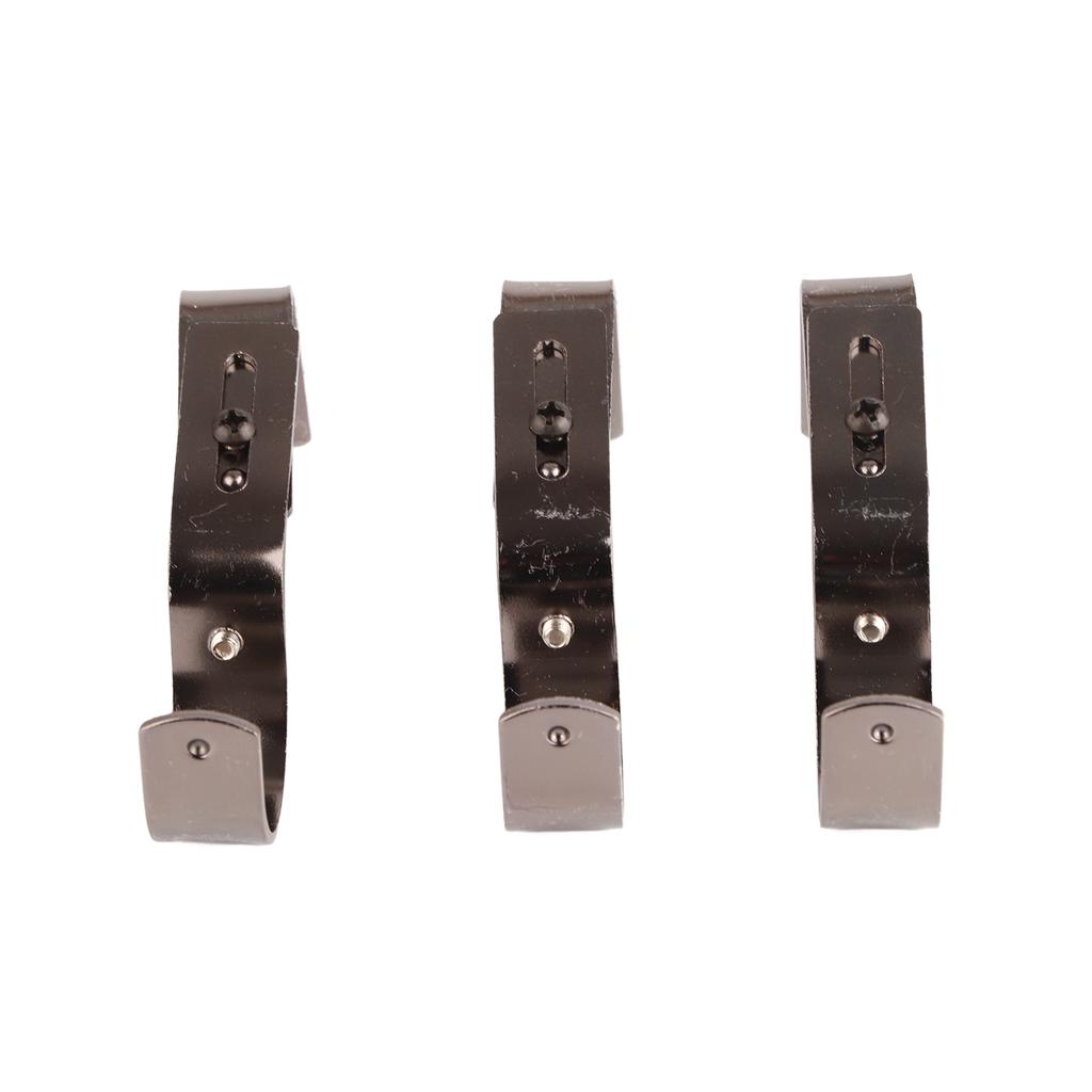 3Pcs Curtain Rod Hook Holder Iron Bracket Universal Design Home Decoration for Bedroom