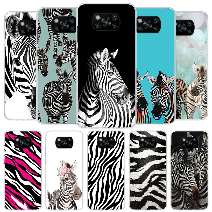 Zebra Stripe Black White Cover Phone Case For Xiaomi Poco F7 Ultra X7 X6 X5 Pro M7 Redmi 15C 15 13C 13 12C 12 10C 10 9A 9C 9T 9