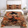 3pcs Goku's Epic Journey Dragon Ball Z Print Bedding Set (1 Cover + 2 Pillowcases, Without Inserts), This Printed Bedding Set is Soft and Co