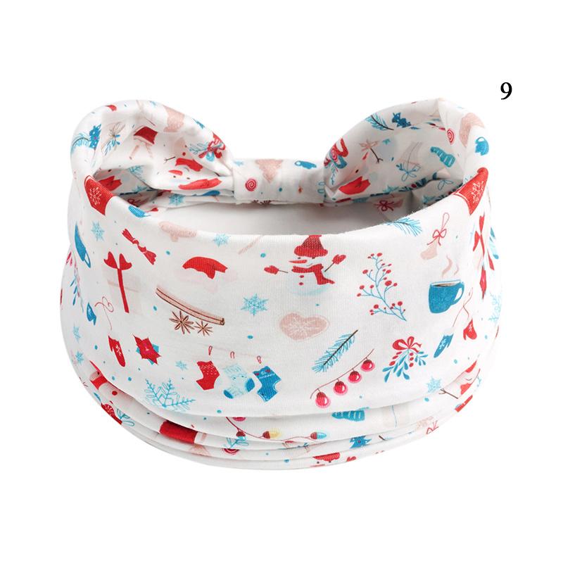 Christmas Printed Headband Sport Yoga Wide-brimmed Hairband Santa Claus Elk Elastic Hair Band Xmas Hair Accessories Headwear