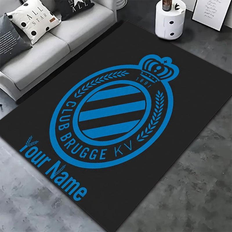 Club Brugge KV Custom Name Carpet Rug for Living Room Bedroom Home Sofa Decoration,Kids Play Non-slip Floor Mat