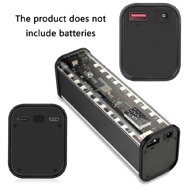 Durability Plastic 8Slot 18650 Battery Case Customizable 5-12V Output For Outdoor Adventure And Digital Accessories
